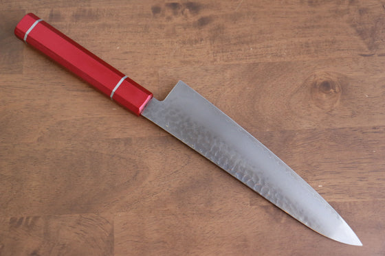 Sakai Takayuki VG10 33 Layer Damascus Gyuto 210mm Live oak Lacquered (Kouseki) Handle - Seisuke Knife