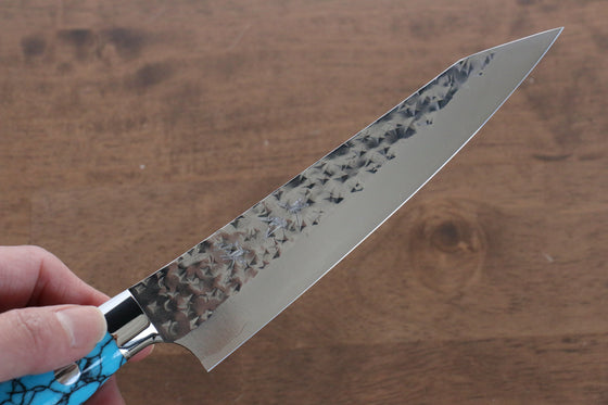 Yu Kurosaki Senko SG2 Hammered Petty-Utility 150mm Turquoise Handle - Seisuke Knife