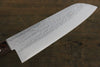 Kunihira VG1 Hammered Santoku 170mm Mahogany Handle - Seisuke Knife