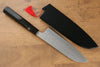 Yu Kurosaki Senko SG2 Hammered Dragon Chinkin Santoku 165mm Lacquered Handle with Sheath - Seisuke Knife