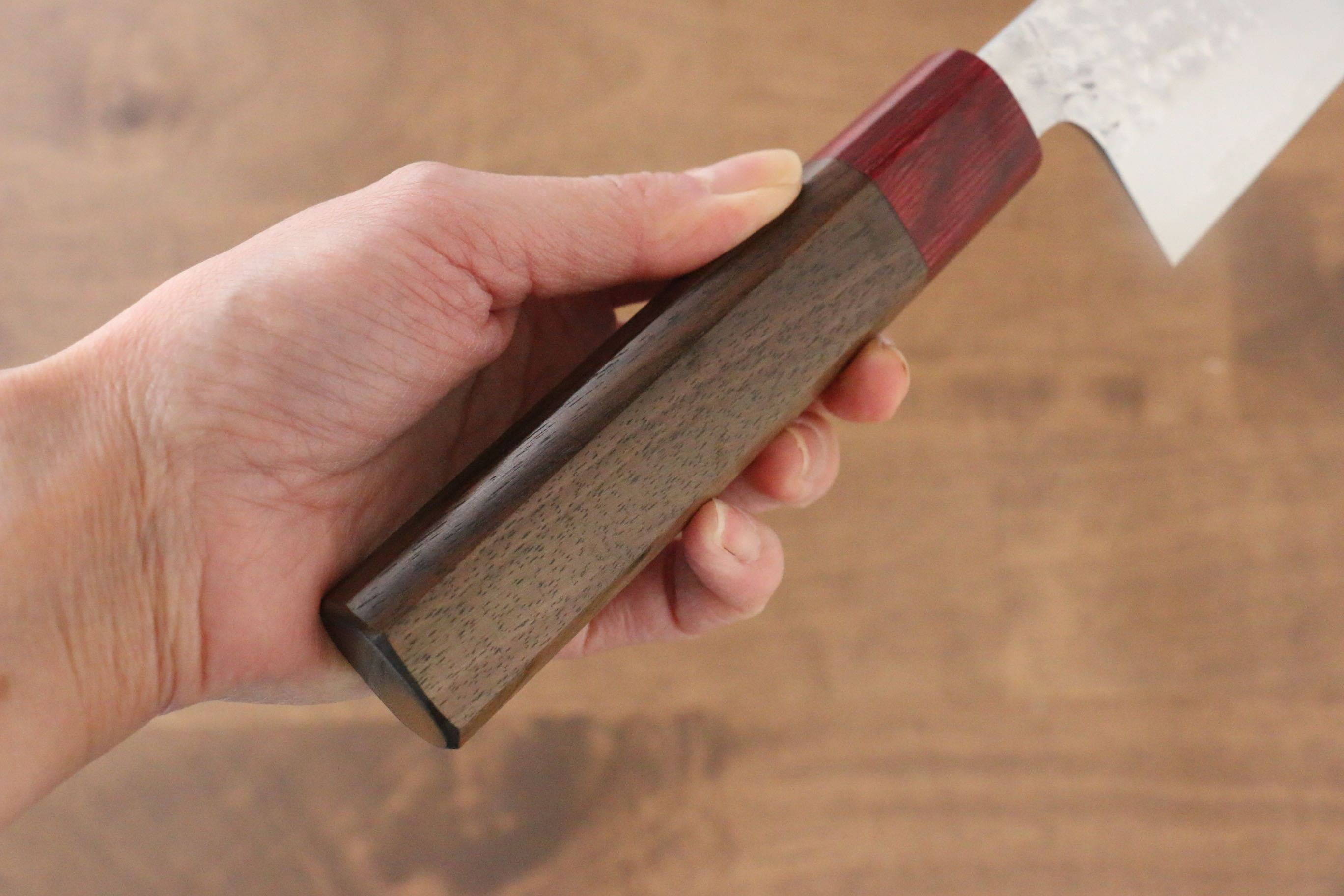 Yu Kurosaki Senko SG2 Hammered Santoku 165mm Shitan Handle - Seisuke Knife