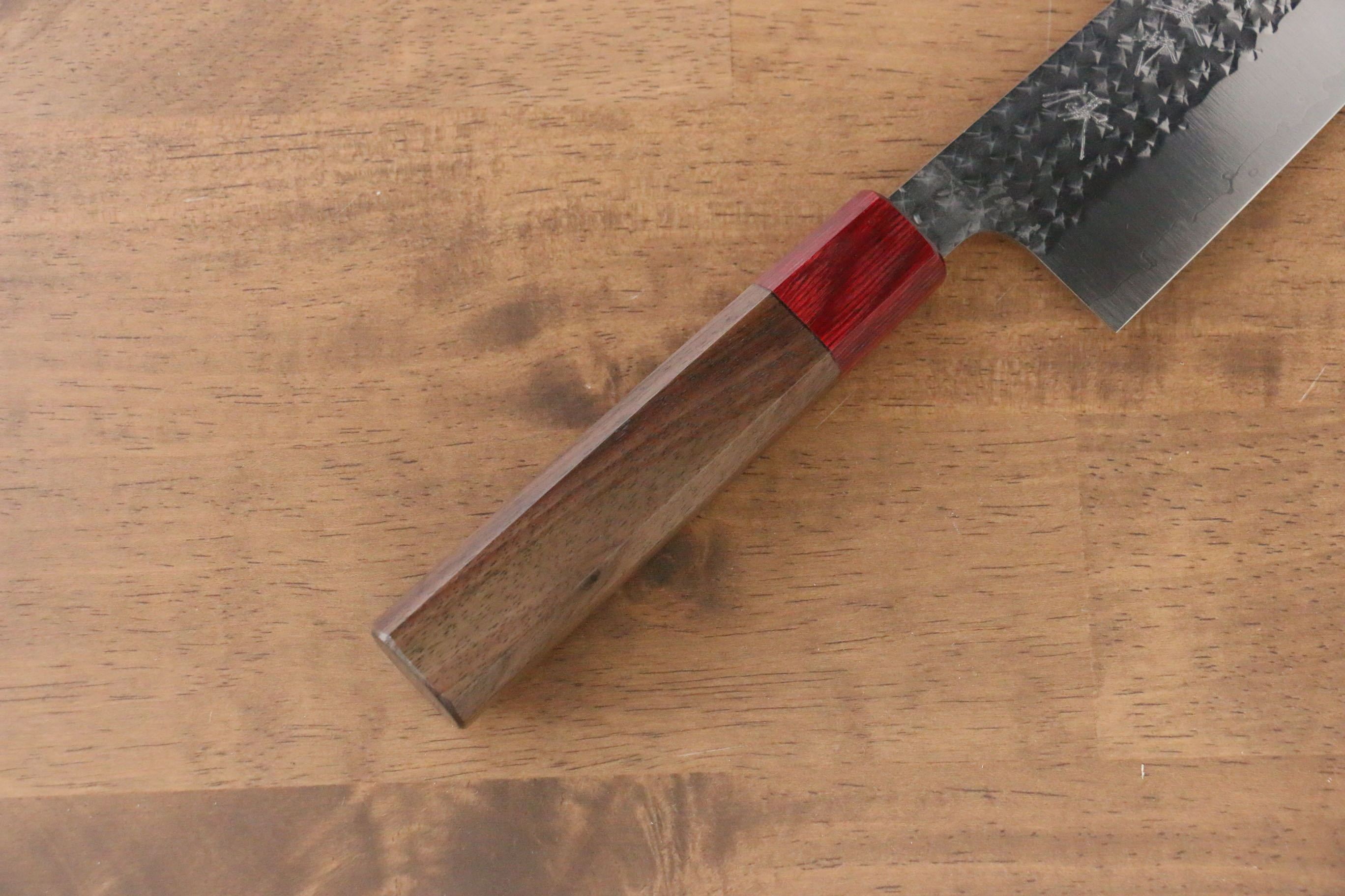 Yu Kurosaki Senko SG2 Hammered Santoku 165mm Shitan Handle - Seisuke Knife