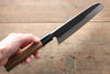 Ogata White Steel No.2 Black Finished Santoku 165mm with Walnut Handle - Seisuke Knife