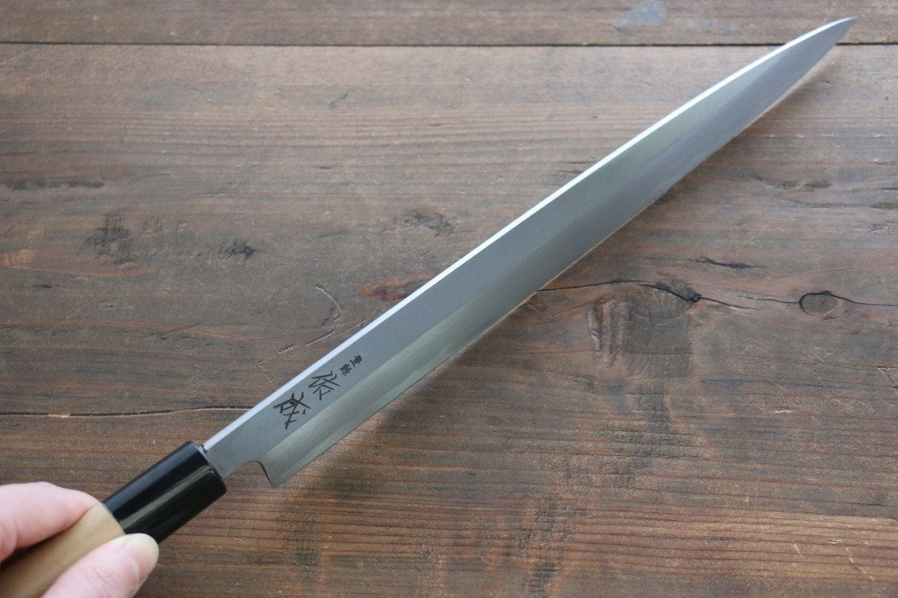 Sukenari Hongasumi White Steel No.2 Yanagiba Knife - Seisuke Knife