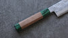 Seisuke Blue Super Hammered Nakiri 165mm Walnut (With Double Green Pakka wood) Handle - Seisuke Knife - Slide 4