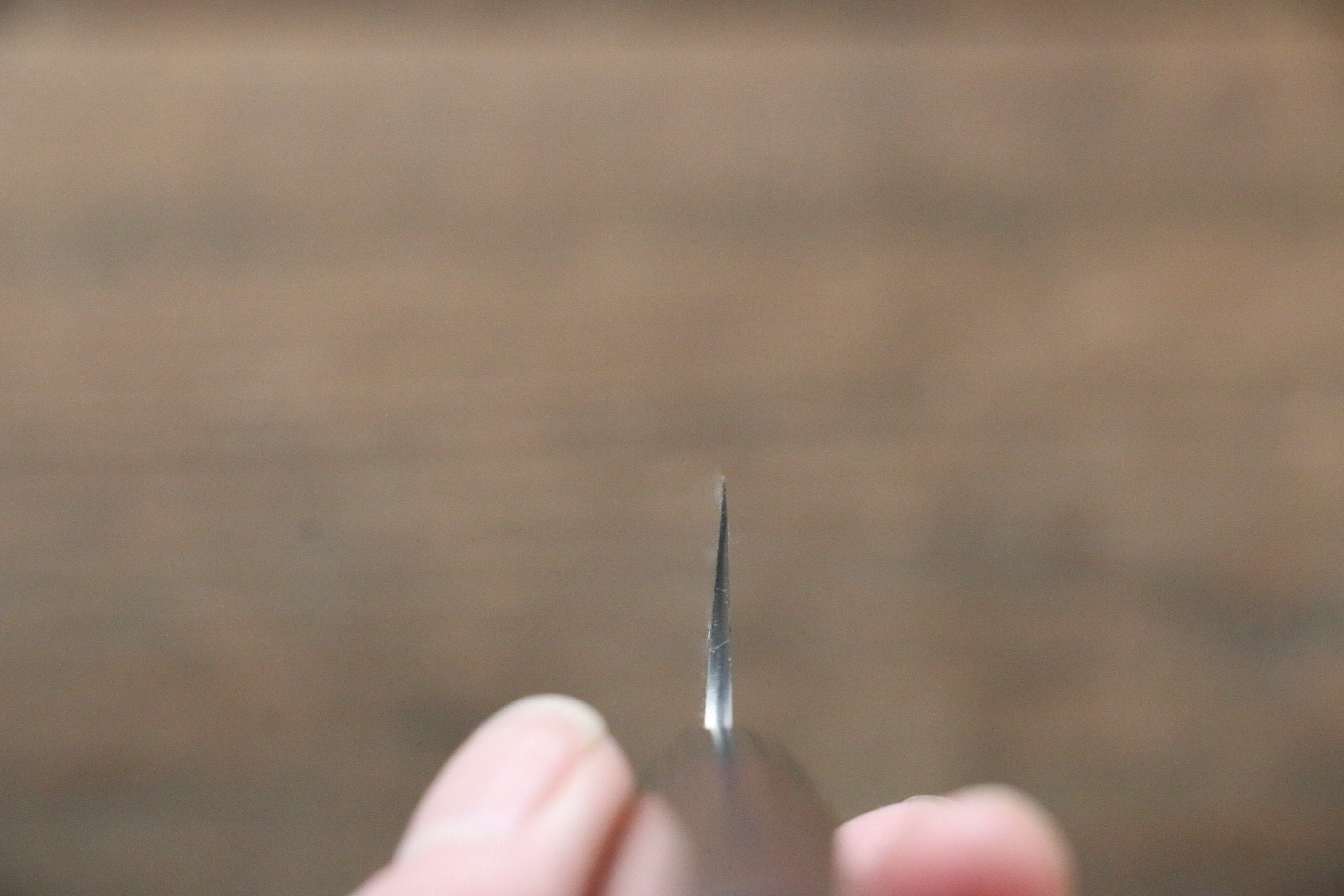 Shungo Ogata Silver Steel No.3 Damascus Petty-Utility 150mm Shitan Handle - Seisuke Knife