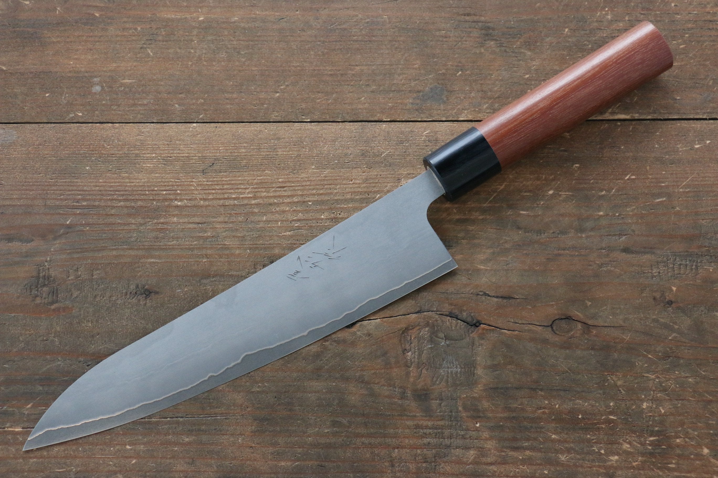 Shungo Ogata Silver Steel No.3 Damascus Black Finished Gyuto 210mm Jarrah Handle - Seisuke Knife