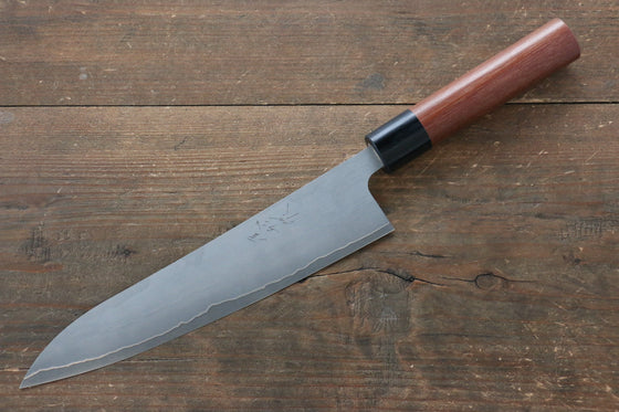 Ogata Silver Steel No.3 Damascus Black Finished Gyuto 210mm with Jarrah Handle - Seisuke Knife