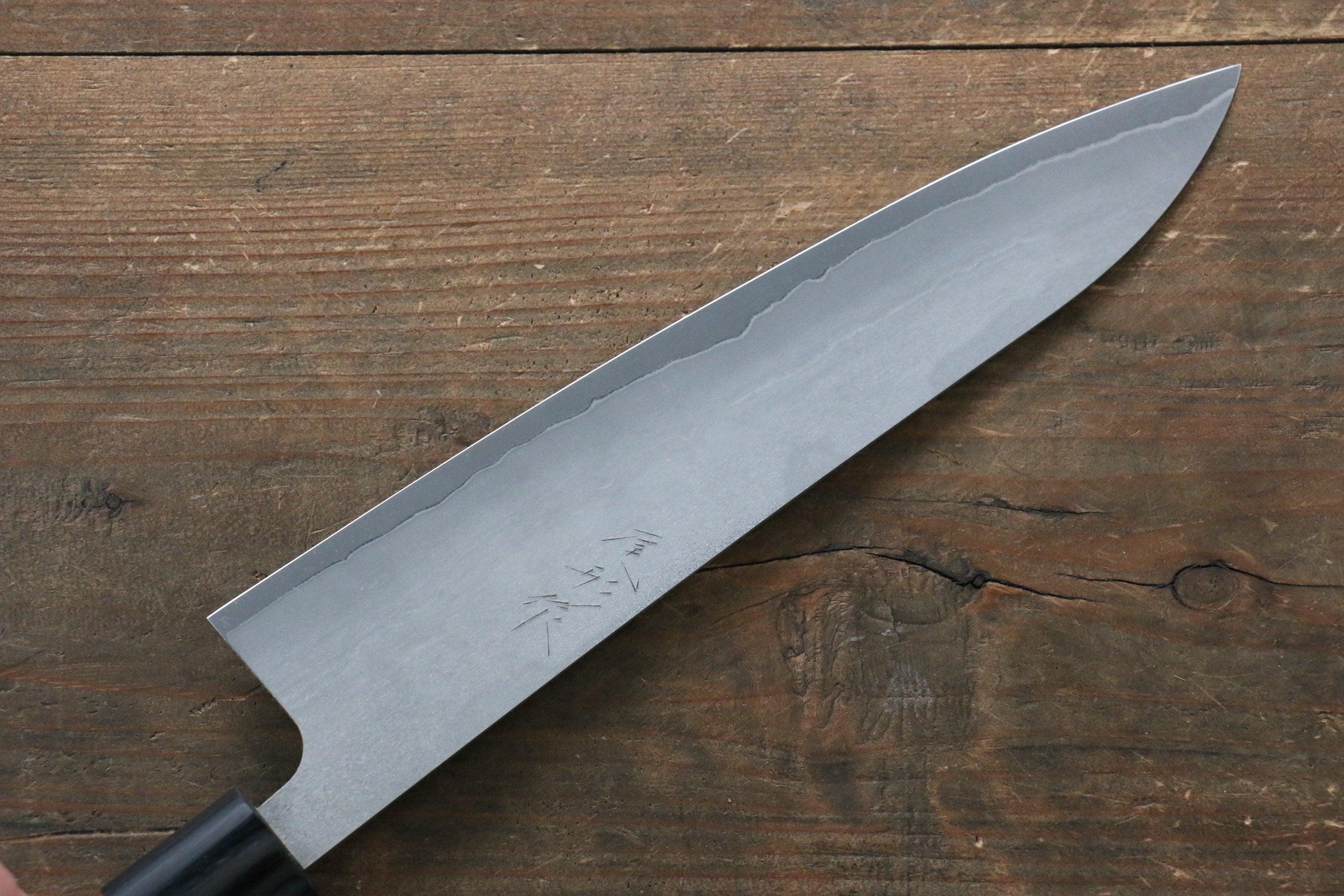 Shungo Ogata Silver Steel No.3 Damascus Black Finished Gyuto 210mm Jarrah Handle - Seisuke Knife
