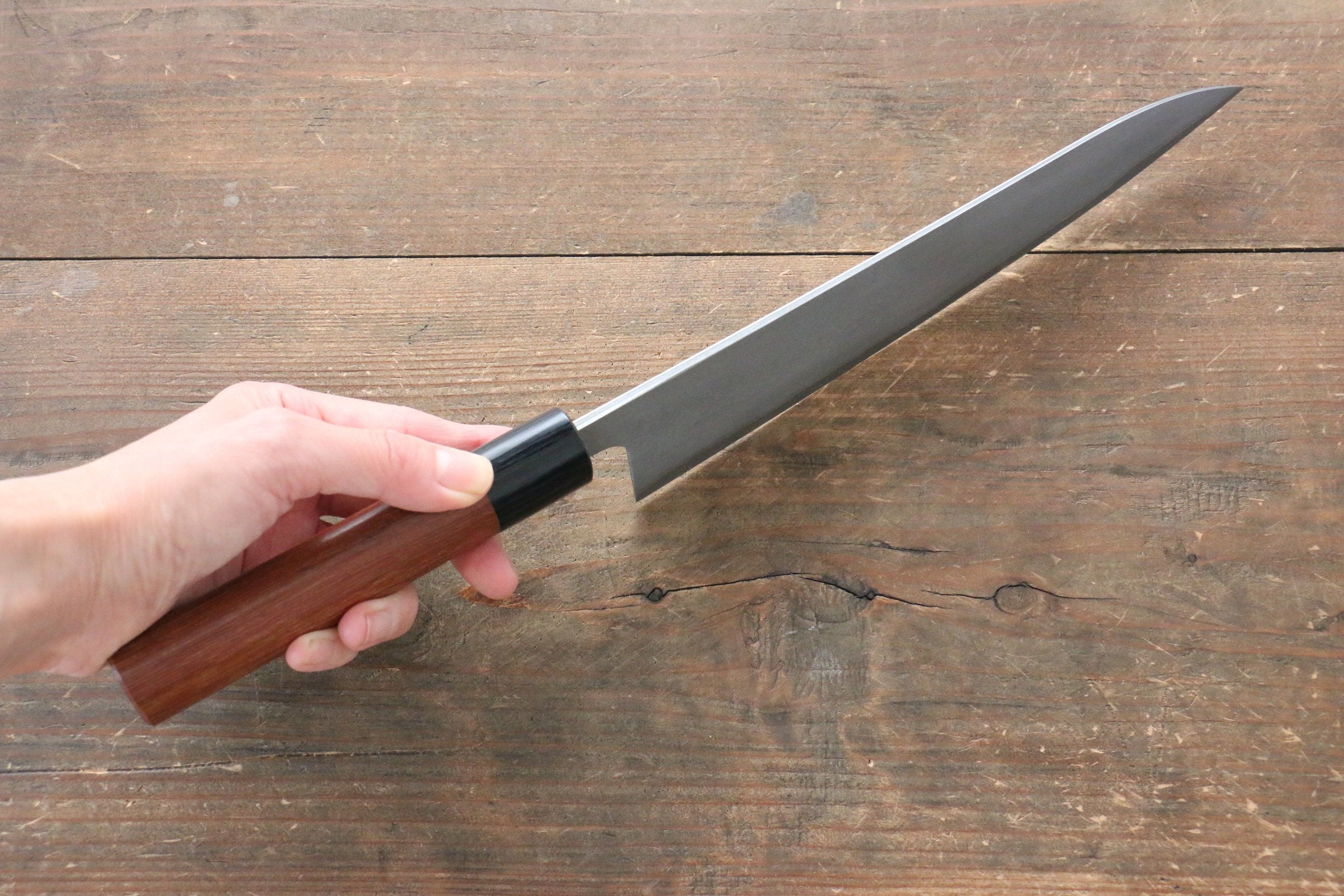 Shungo Ogata Silver Steel No.3 Damascus Black Finished Gyuto 210mm Jarrah Handle - Seisuke Knife