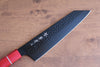 Sakai Takayuki Kurokage VG10 Hammered Teflon Coating Kengata Gyuto 190mm Live oak Lacquered (Kouseki) Handle - Seisuke Knife - Slide 3