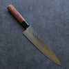 Kanetsune DSR-1K6 Hammered Gyuto 210mm Red Pakka wood Handle - Seisuke Knife