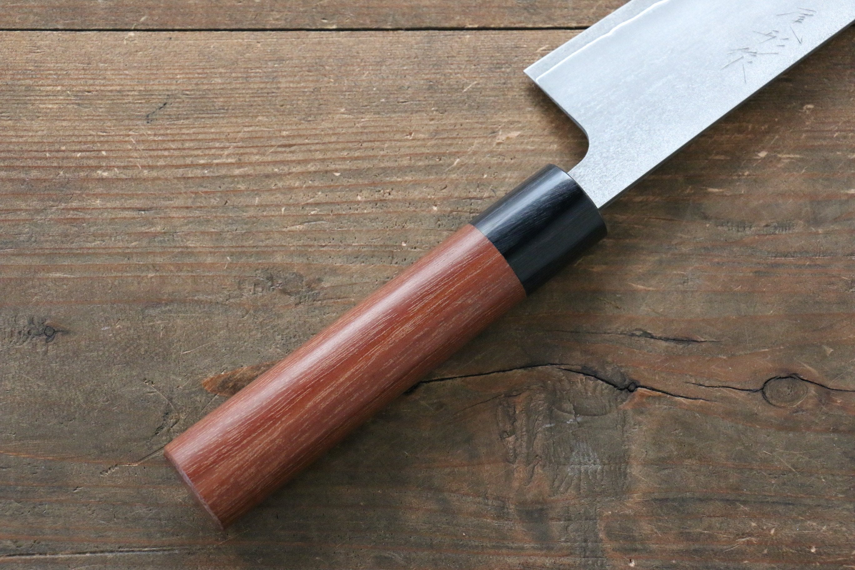 Shungo Ogata Silver Steel No.3 Damascus Black Finished Gyuto 210mm Jarrah Handle - Seisuke Knife