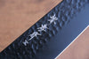 Sakai Takayuki Kurokage VG10 Hammered Teflon Coating Kengata Gyuto 190mm Live oak Lacquered (Kouseki) Handle - Seisuke Knife - Slide 5