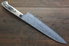 Takeshi Saji SG2 Black Damascus Gyuto 240mm Cow Bone Handle - Seisuke Knife - Slide 2