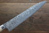 Takeshi Saji SG2 Black Damascus Gyuto 240mm Cow Bone Handle - Seisuke Knife - Slide 4