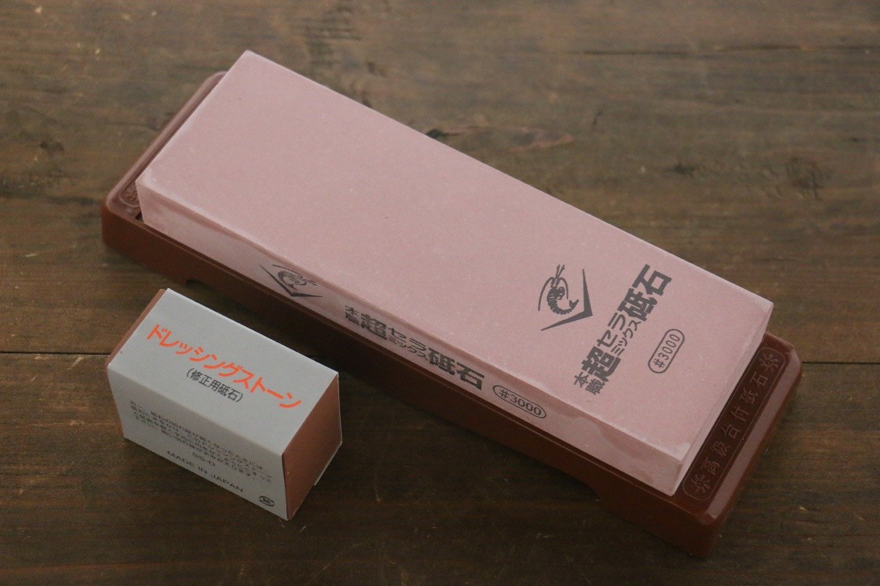 Naniwa Ceramic Fine Sharpening Stone with Plastic Base - #3000 - Seisuke Knife