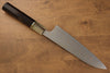 Takeshi Saji VG10 Colored Damascus Gyuto 180mm Ebony with Ring Handle - Seisuke Knife - Slide 2