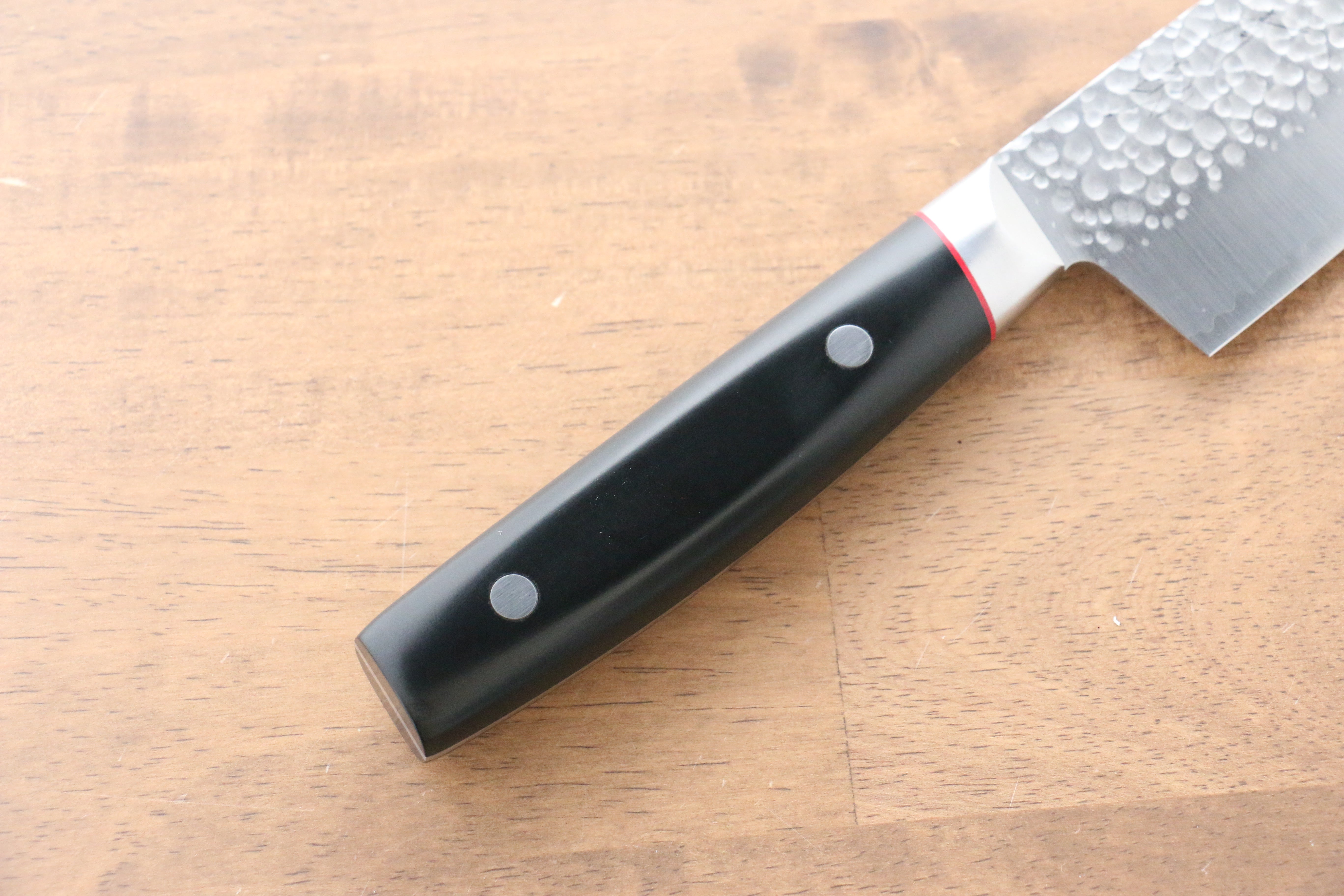 Seisuke PRO-J VG10 Hammered Gyuto 200mm Black Micarta Handle - Seisuke Knife