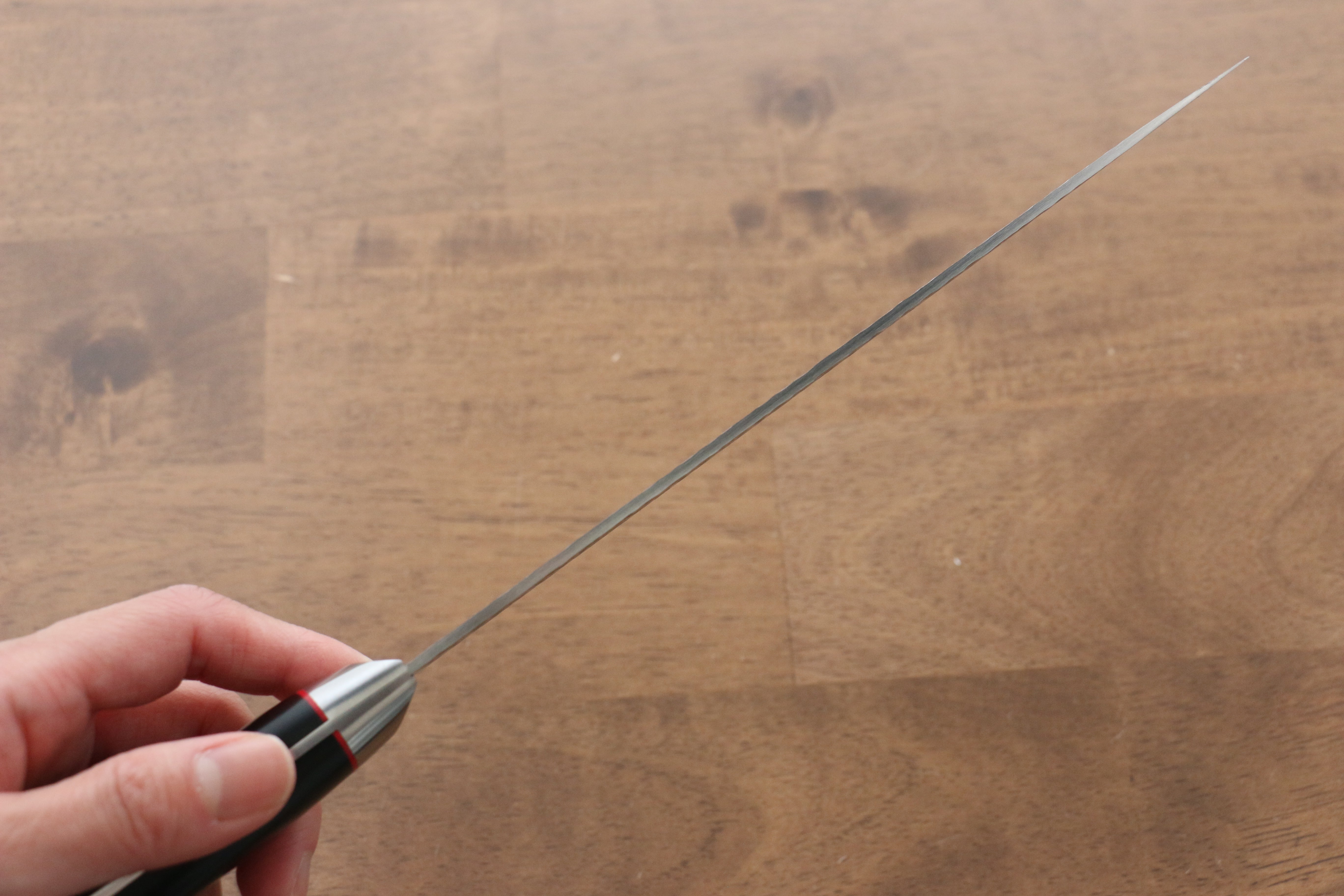 Seisuke PRO-J VG10 Hammered Gyuto 200mm Black Micarta Handle - Seisuke Knife