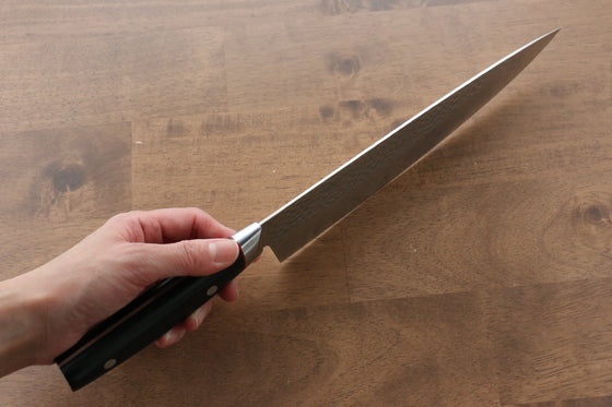 Seisuke PRO-J VG10 Hammered Gyuto 230mm Black Micarta Handle - Seisuke Knife