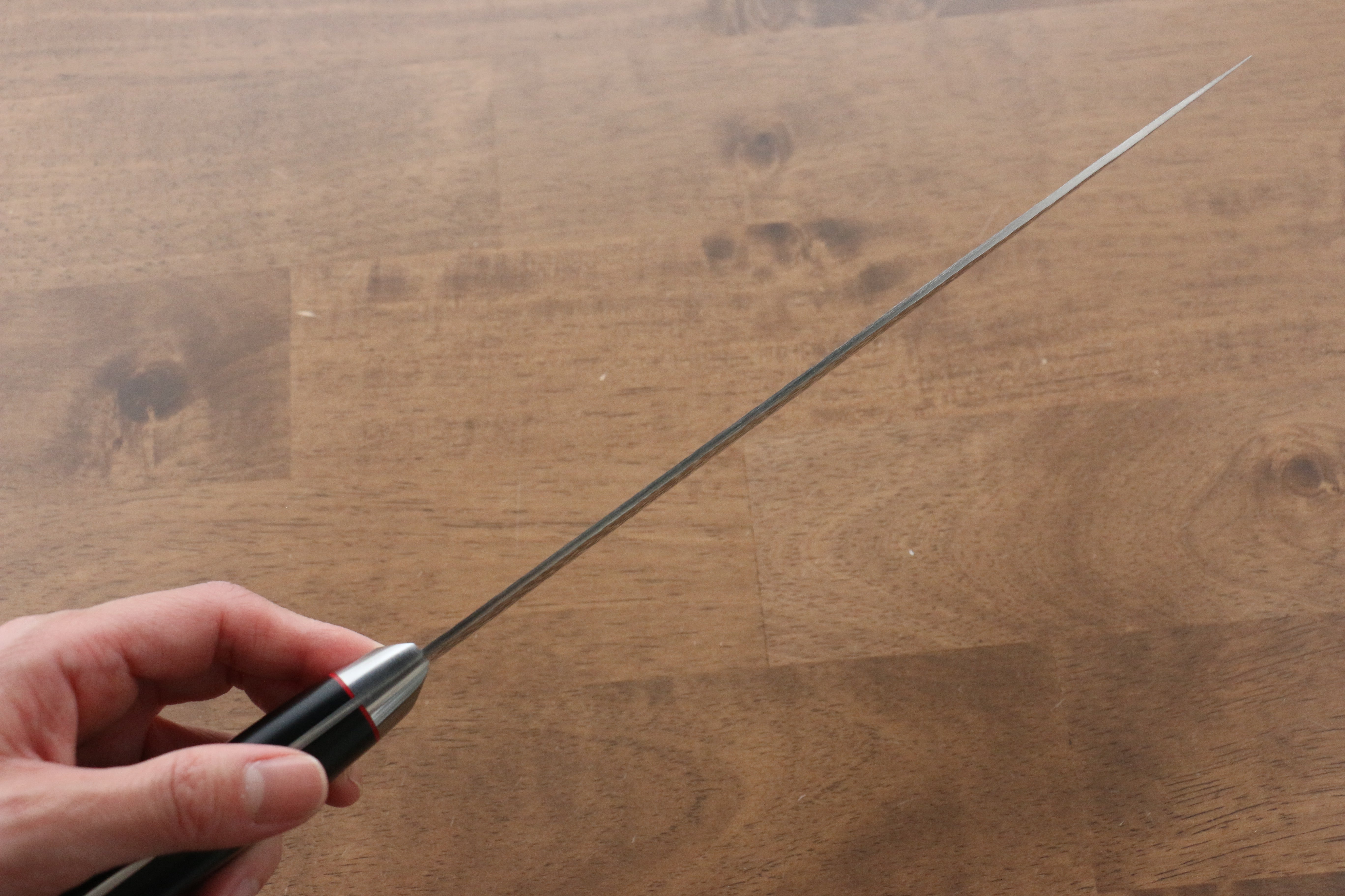 Seisuke PRO-J VG10 Hammered Gyuto 230mm Black Micarta Handle - Seisuke Knife