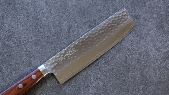 Kunihira Kokuryu VG10 Hammered Usuba 165mm Mahogany Handle - Seisuke Knife