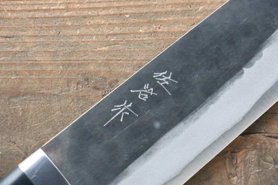 Takeshi Saji Blue Super Kurouchi Hammered Gyuto 270mm Black Micarta Handle - Seisuke Knife