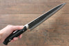 Takeshi Saji Blue Super Kurouchi Hammered Gyuto 270mm Black Micarta Handle - Seisuke Knife - Slide 7