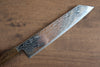 Seisuke Nami AUS10 Mirrored Finish Damascus Kiritsuke 240mm with Oak Handle - Seisuke Knife