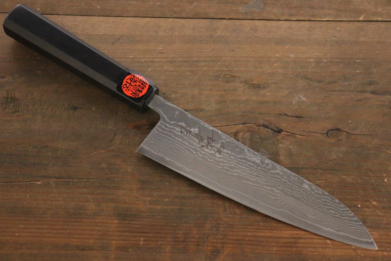 Shigeki Tanaka SG2 Black Damascus Gyuto Japanese Chef Knife 180mm - Seisuke Knife