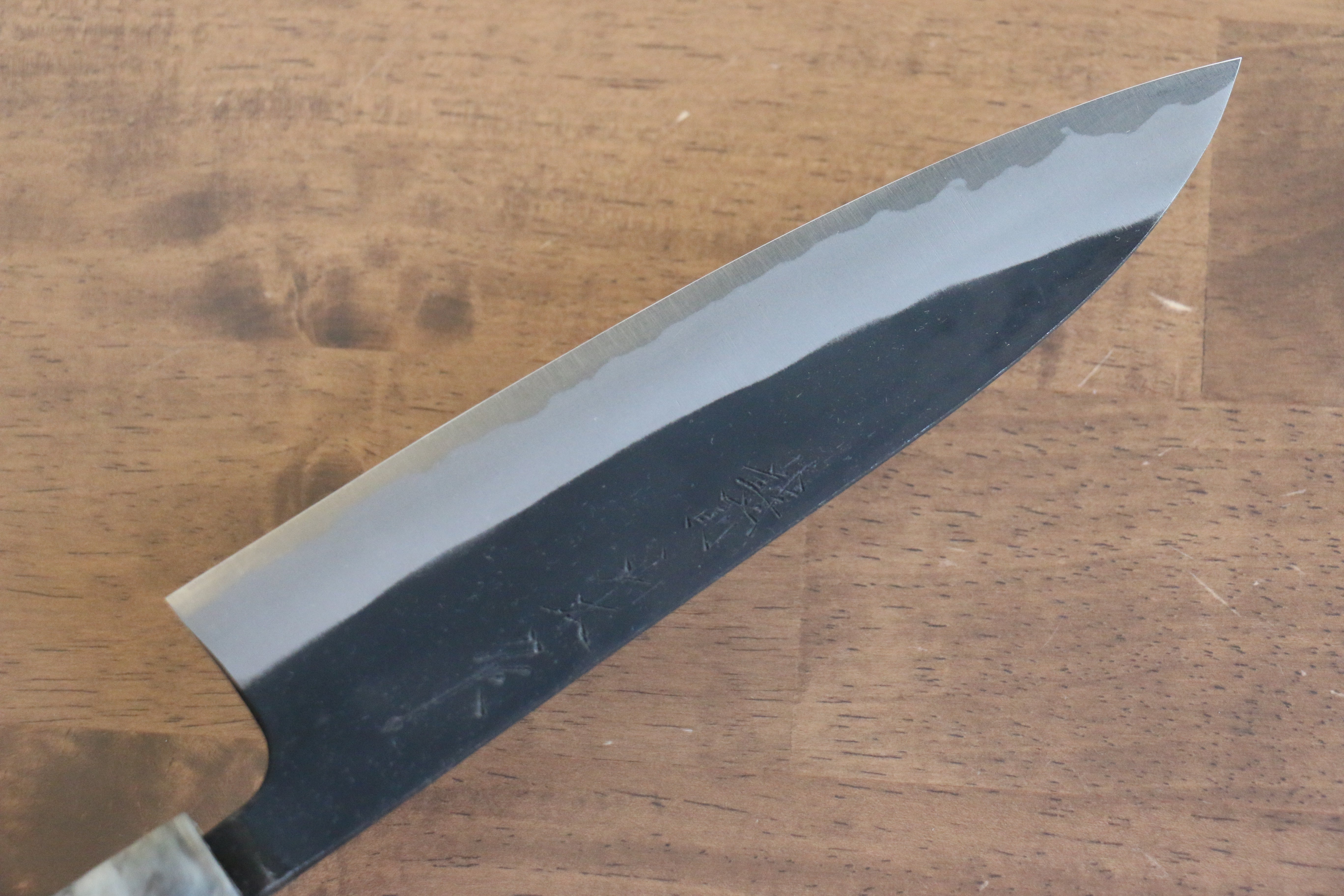 Nao Yamamoto White Steel No.2 Kurouchi Gyuto 180mm Cherry Wood Handle - Seisuke Knife