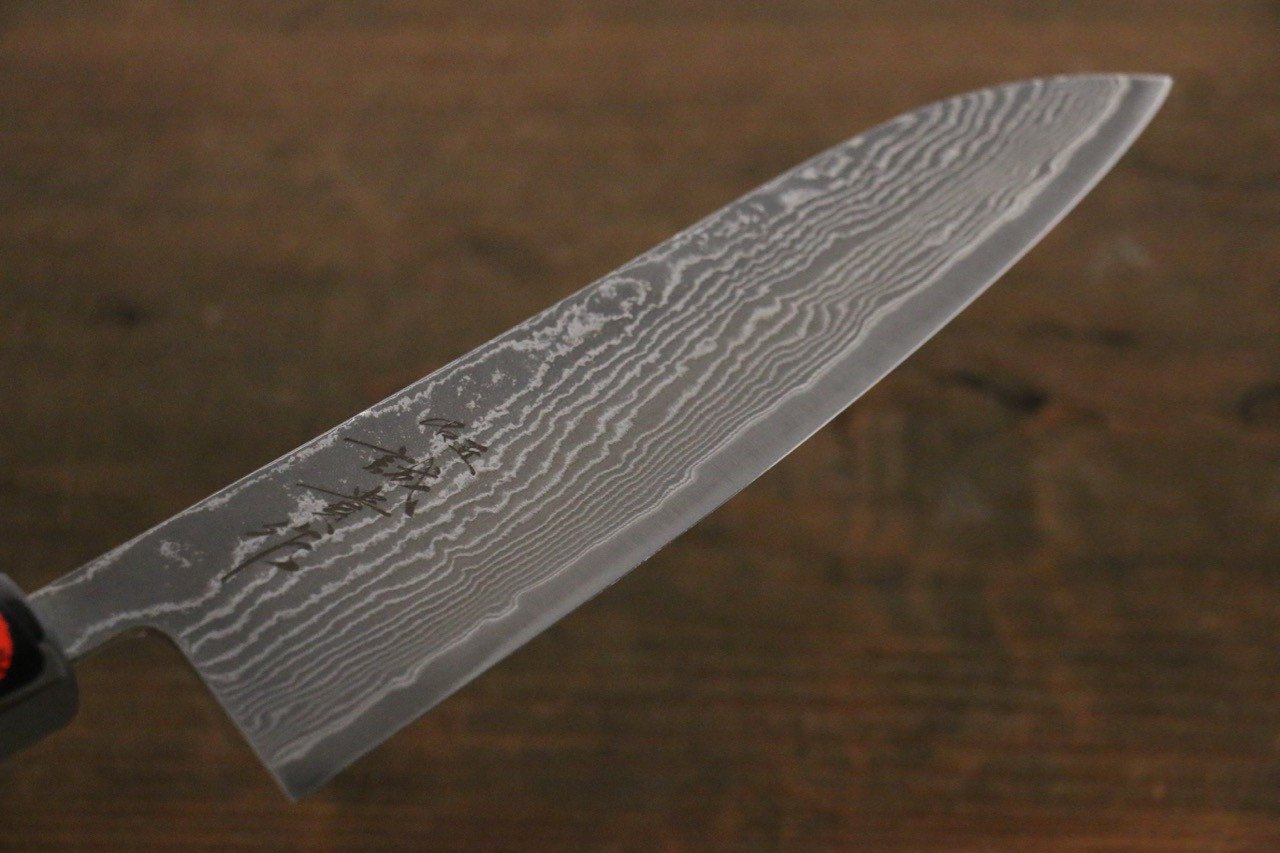Shigeki Tanaka SG2 Black Damascus Gyuto Japanese Chef Knife 180mm - Seisuke Knife
