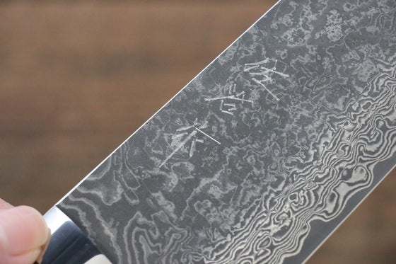 Takeshi Saji SG2 Black Damascus Bunka  180mm Ironwood Handle - Seisuke Knife