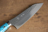 Yu Kurosaki Senko SG2 Hammered Bunka 170mm Turquoise Handle - Seisuke Knife - Slide 3