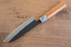 Nao Yamamoto White Steel No.2 Kurouchi Santoku 170mm with Cherry Handle - Seisuke Knife