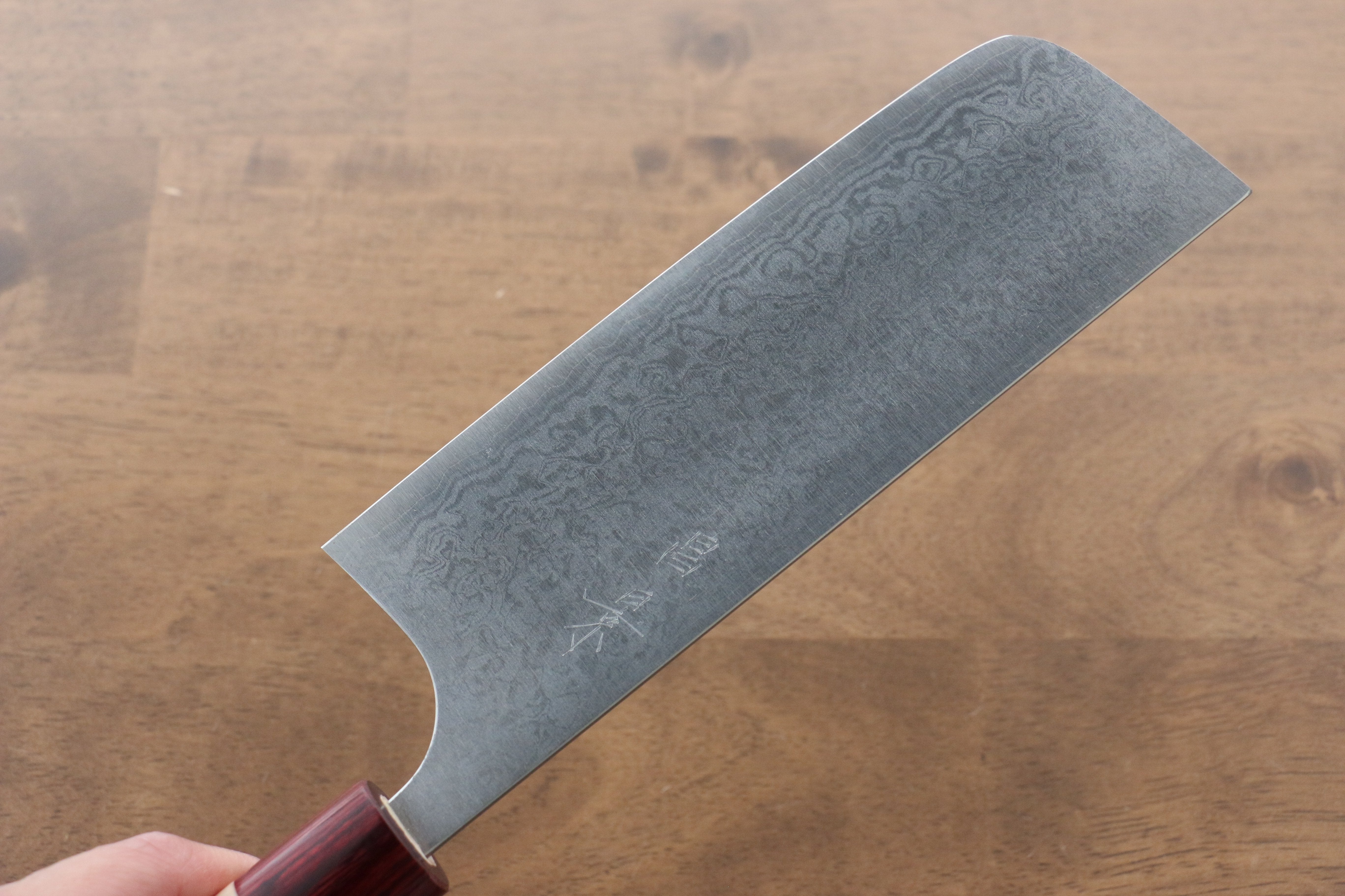 Masakage Kiri VG10 Damascus Nakiri 170mm Magnolia Handle - Seisuke Knife