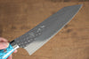 Yu Kurosaki Senko SG2 Hammered Bunka 170mm Turquoise Handle - Seisuke Knife - Slide 4