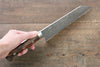 Takeshi Saji SG2 Black Damascus Bunka  180mm Ironwood Handle - Seisuke Knife - Slide 7