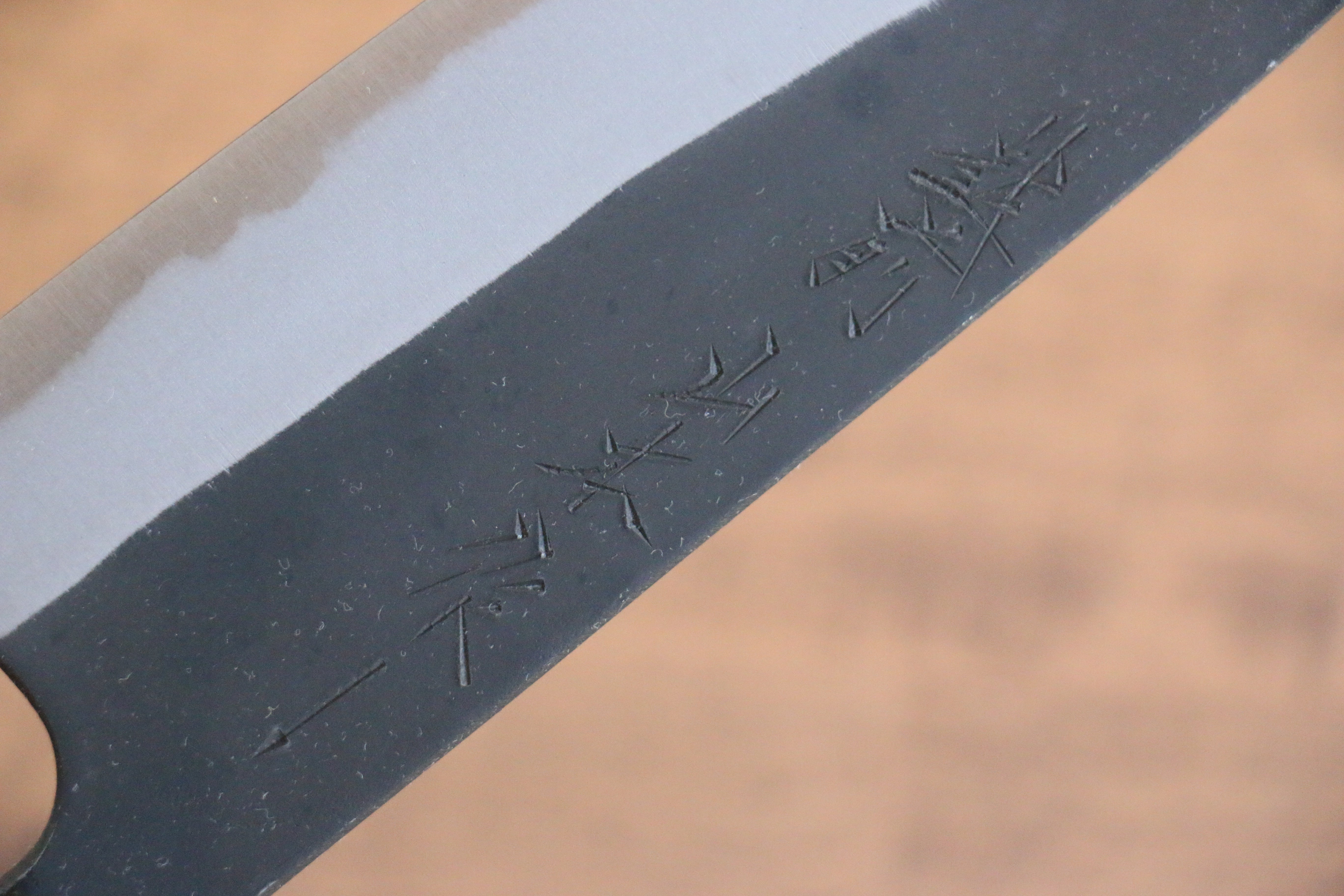 Nao Yamamoto White Steel No.2 Kurouchi Santoku 170mm Cherry Wood Handle - Seisuke Knife