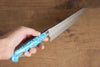 Yu Kurosaki Senko SG2 Hammered Bunka 170mm Turquoise Handle - Seisuke Knife - Slide 7