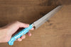 Yu Kurosaki Senko SG2 Hammered Bunka 170mm Turquoise Handle - Seisuke Knife - Slide 8