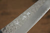 Yu Kurosaki Senko SG2 Hammered Small Santoku 150mm Turquoise Handle - Seisuke Knife - Slide 5