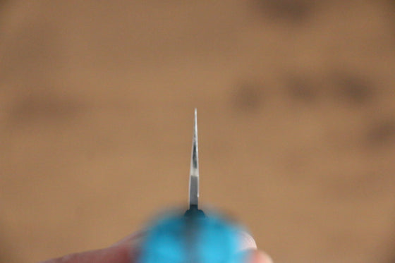 Yu Kurosaki Senko SG2 Hammered Small Santoku 150mm Turquoise Handle - Seisuke Knife