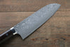 Takeshi Saji SG2 Black Damascus Santoku 180mm Nomura Iron Wood Handle - Seisuke Knife - Slide 3