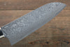 Takeshi Saji SG2 Black Damascus Santoku 180mm Nomura Iron Wood Handle - Seisuke Knife - Slide 4