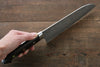 Takeshi Saji SG2 Black Damascus Santoku 180mm Nomura Iron Wood Handle - Seisuke Knife - Slide 7