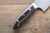 Takeshi Saji SG2 Black Damascus Santoku 180mm Nomura Iron Wood Handle - Seisuke Knife - Slide 6