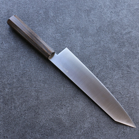 Kanetsune Ichizu VG10 Kiritsuke Gyuto 210mm Brown Pakka wood Handle - Seisuke Knife