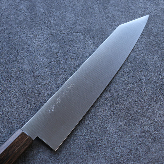 Kanetsune Ichizu VG10 Kiritsuke Gyuto 210mm Brown Pakka wood Handle - Seisuke Knife